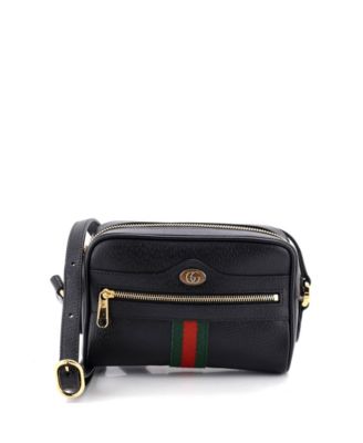 Pre-Owned Gucci Mini Ophidia Crossbody Leather Shoulder Bag