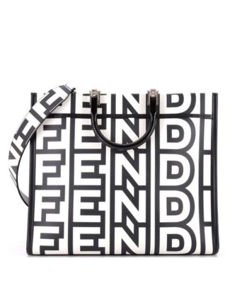 Pre-Owned Fendi Medium x Marc Jacobs Sunshine Shopper Tote Printed Leather