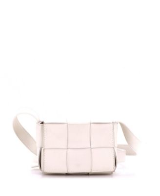 Pre-Owned Bottega Veneta Candy Cassette Crossbody Bag Maxi Intrecciato Leather