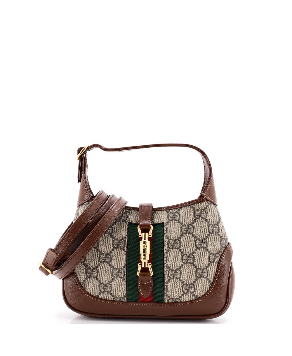 Pre-Owned Gucci Mini Jackie 1961 Hobo GG Покрытый холст