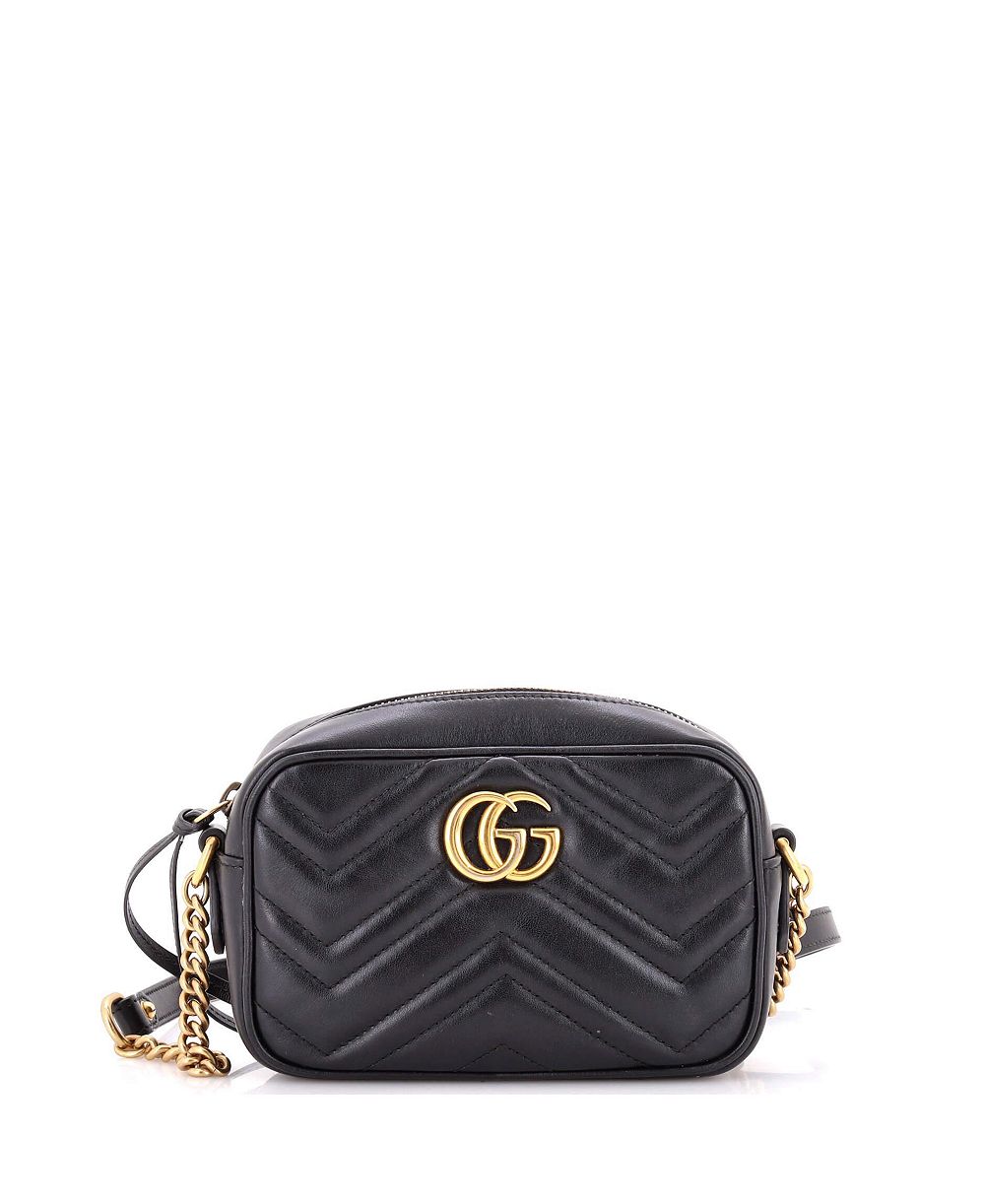Pre-Owned Gucci GG Marmont Mini Leather Shoulder Bag