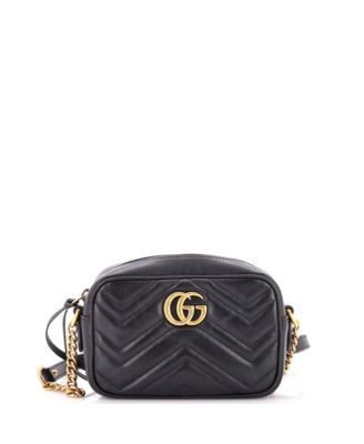 Pre-Owned Gucci GG Marmont Mini Leather Shoulder Bag