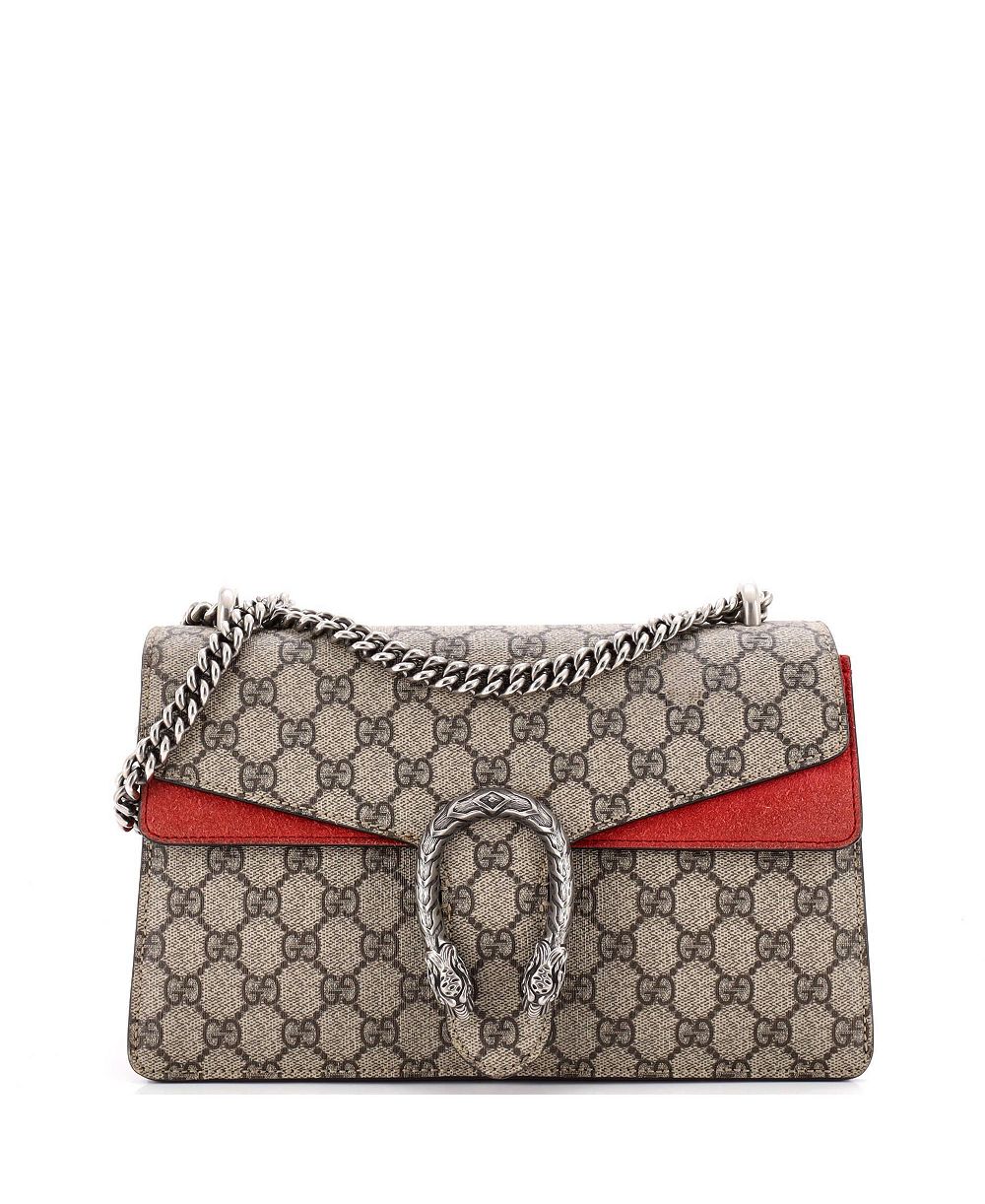 Pre-Owned Gucci Small Dionysus Coated Canvas Shoulder Bag