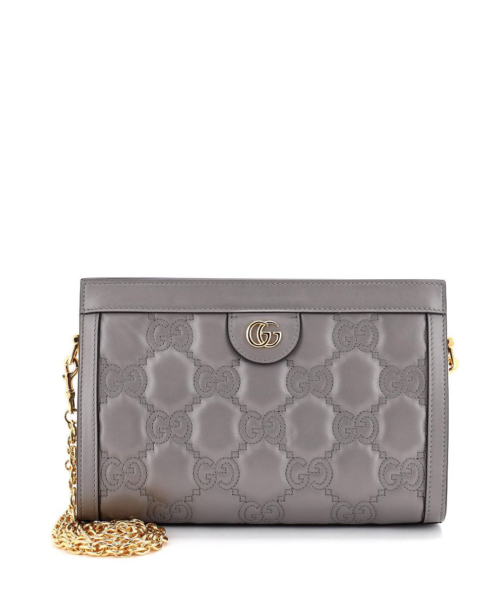 Pre-Owned Gucci Small GG Shoulder Bag GG Matelasse Leather