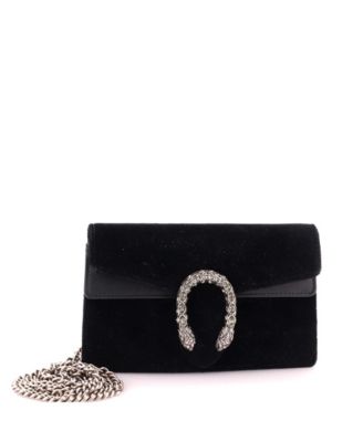 Pre-Owned Gucci Super Mini Dionysus Bag Velvet