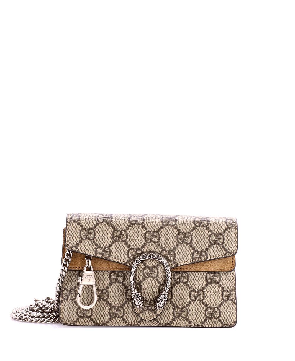 Pre-Owned Gucci супермини-сумка Dionysus GG coated canvas через плечо