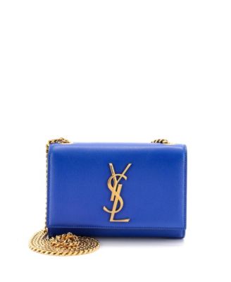 Pre-Owned Saint Laurent маленькая сумка через плечо Classic с монограммой из зернистой кожи