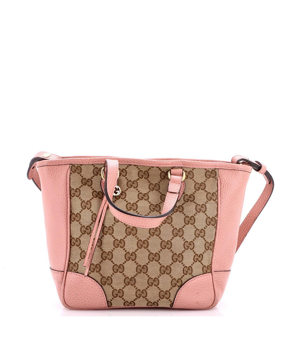 Pre-Owned Gucci Small Bree сумка GG Canvas с кожей
