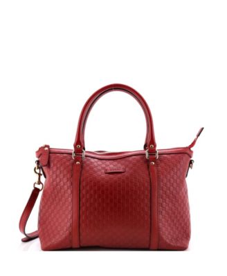 Pre-Owned Gucci Medium Britt Convertible Dome Satchel Microguccissima Leather