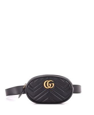 Pre-Owned Gucci GG Marmont Matelasse Leather Belt Bag
