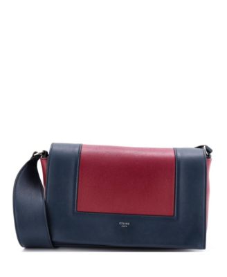 Pre-Owned Celine Frame Medium Leather Shoulder Bag