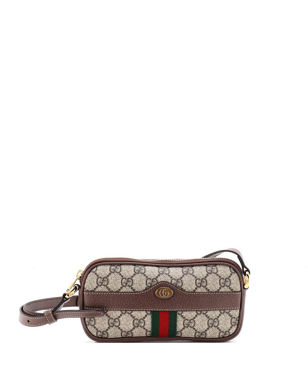 Pre-Owned Gucci мини-сумка через плечо Ophidia из ткани GG coated canvas