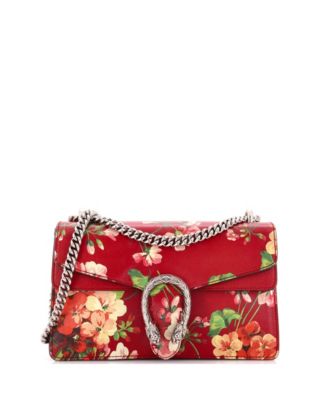 Б/у сумка Gucci Small Dionysus из кожи с принтом Blooms