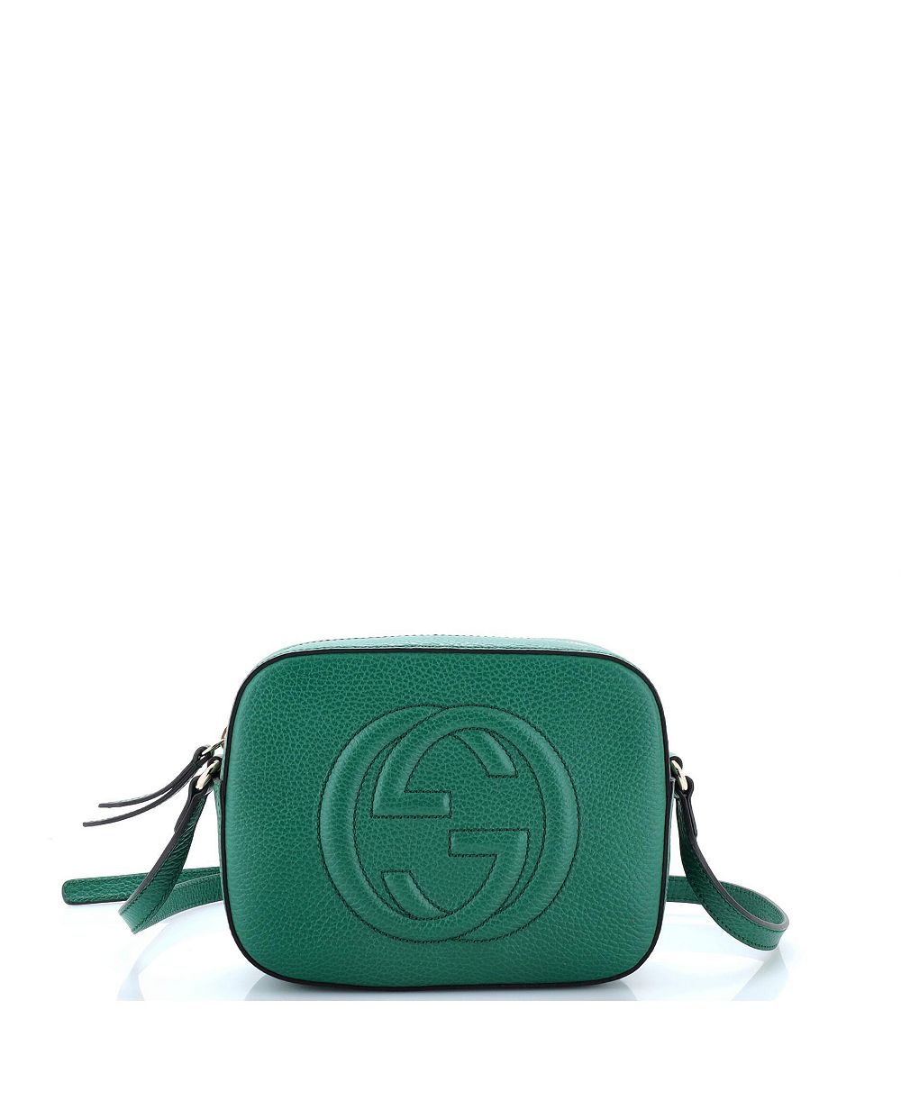 Б/у маленькая кожаная сумка Gucci Small Soho Disco через плечо