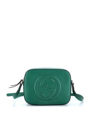 Б/у маленькая кожаная сумка Gucci Small Soho Disco через плечо