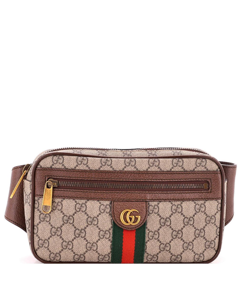 Поясная сумка Gucci Ophidia Medium GG Coated Canvas, средняя