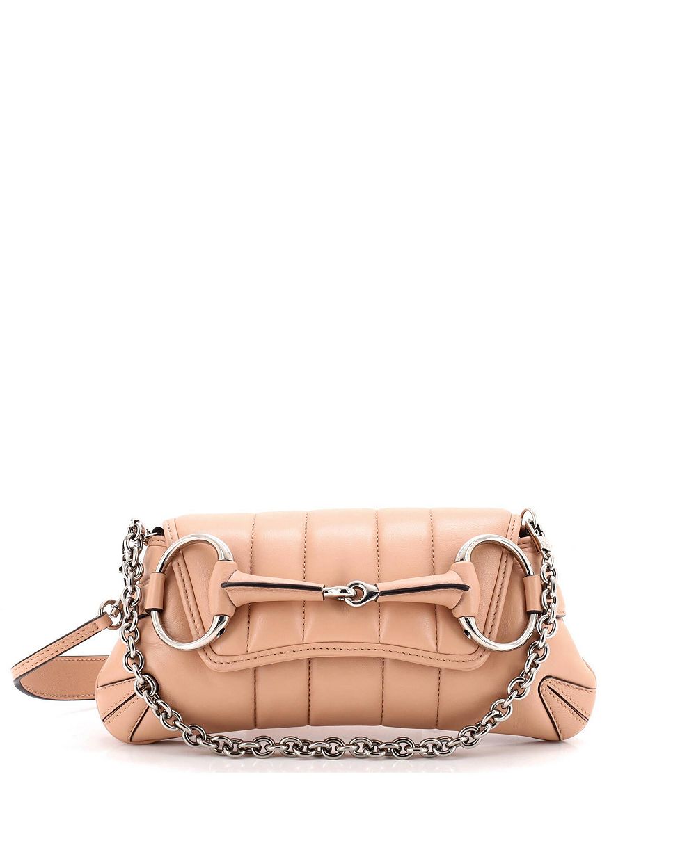 Pre-Owned Gucci маленькая сумка через плечо Small Horsebit Chain с вертикальной стеганой кожей