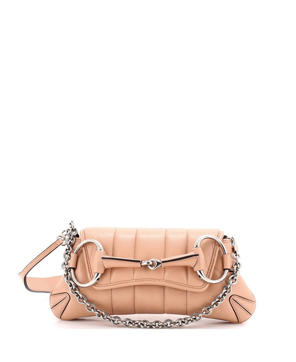 Б/у сумка через плечо Gucci Small Horsebit Chain с вертикальной стеганой кожей