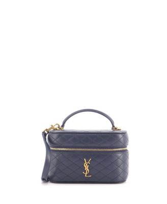 Сумка-косметичка Saint Laurent Mini Quilted Gaby Zip-Around (Pre-Owned)