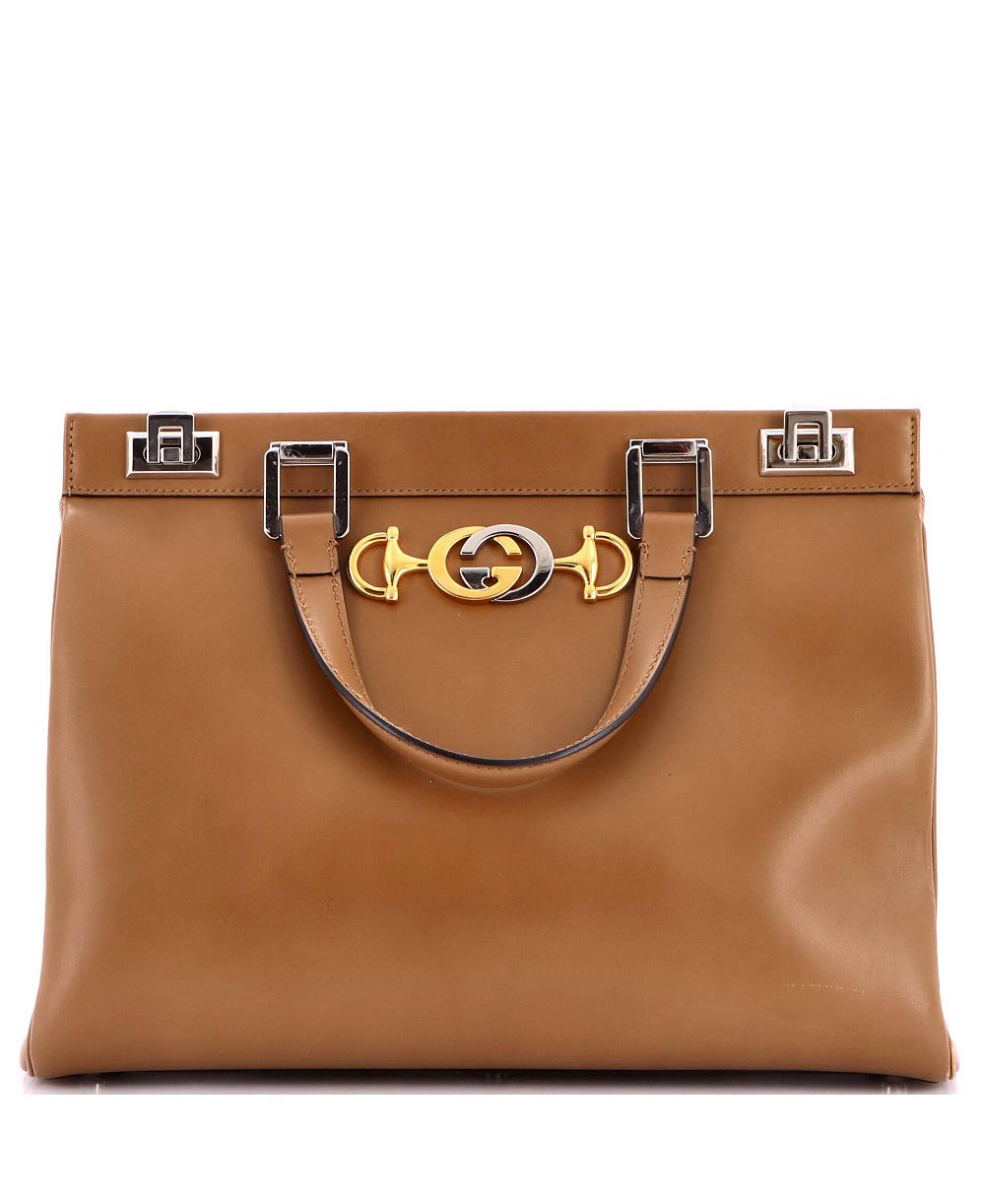 Б/у сумка с ручкой Gucci Medium Zumi из кожи