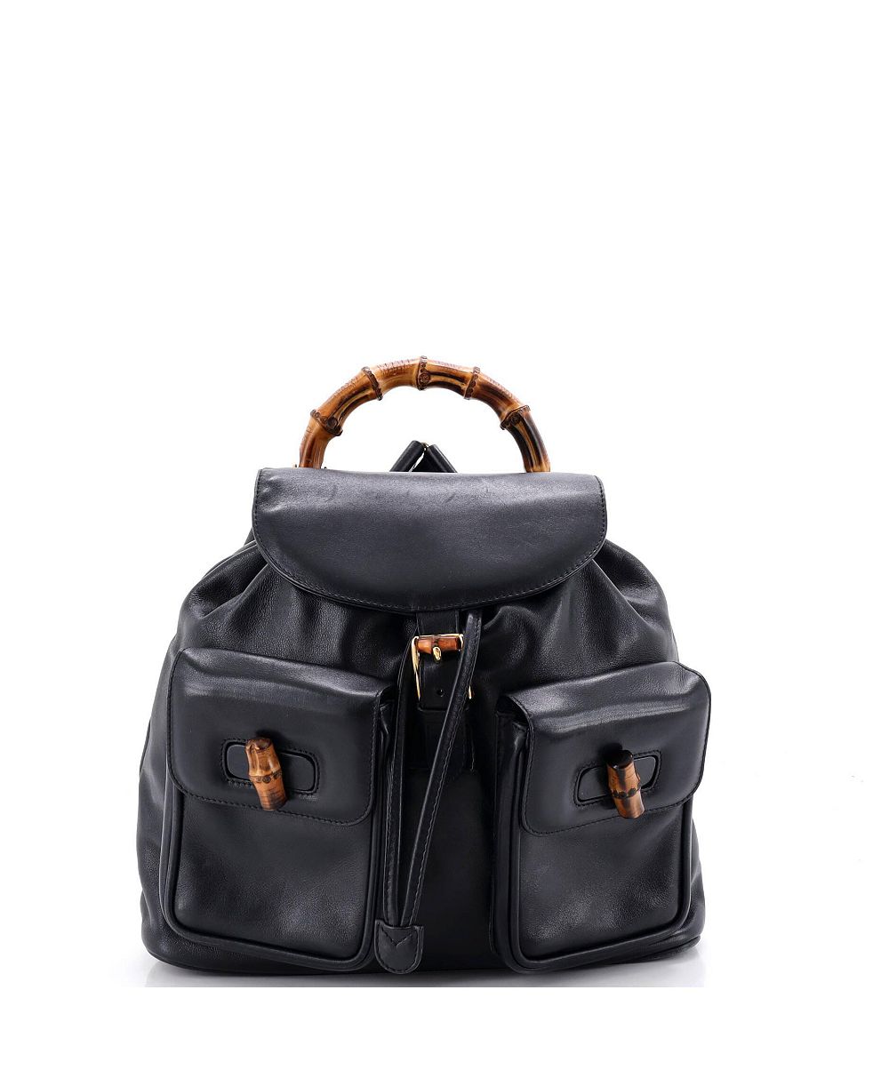 Б/у рюкзак Gucci Medium Vintage Bamboo из кожи