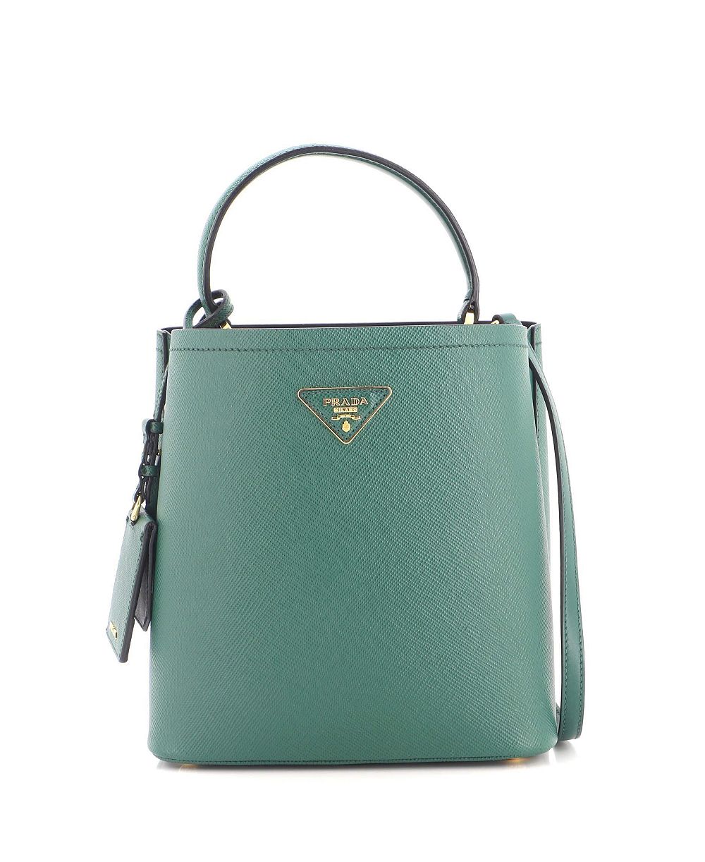 Женская сумка-ведро Prada Medium Panier из кожи Saffiano, Pre-Owned