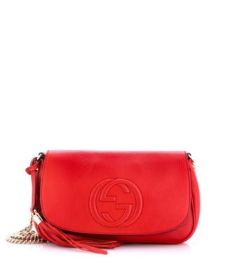 Б/у средняя сумка через плечо Gucci Medium Soho Chain из кожи
