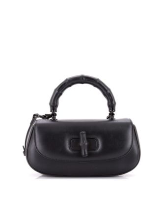 Pre-Owned Gucci Medium Bamboo Diva Top Handle Bag Leather