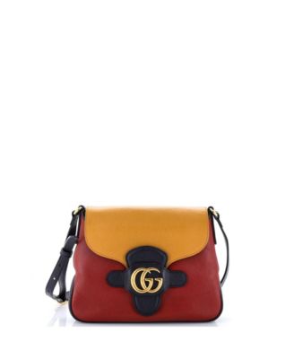 Б/у сумка-мессенджер Gucci Small Dahlia из кожи