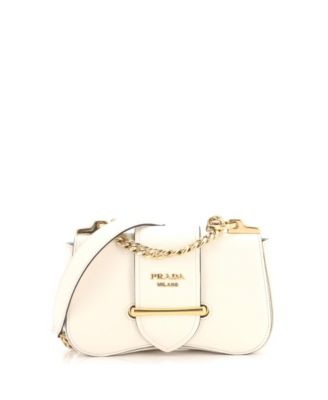 Pre-Owned Prada Medium Sidonie Chain Shoulder Bag Saffiano Leather