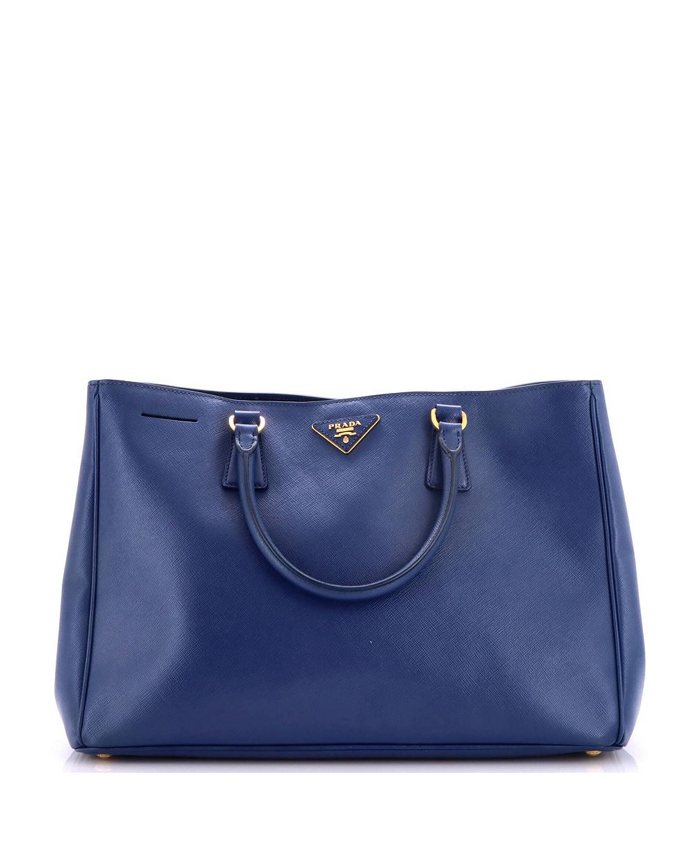 Б/у большая сумка-тоут Prada Lux Saffiano из кожи