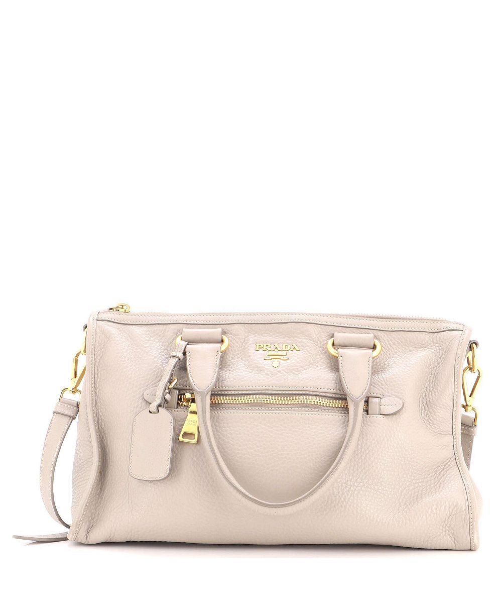 Pre-Owned Prada средняя сумка-саквояж с молнией спереди, трансформируемая, из кожи Vitello Phenix