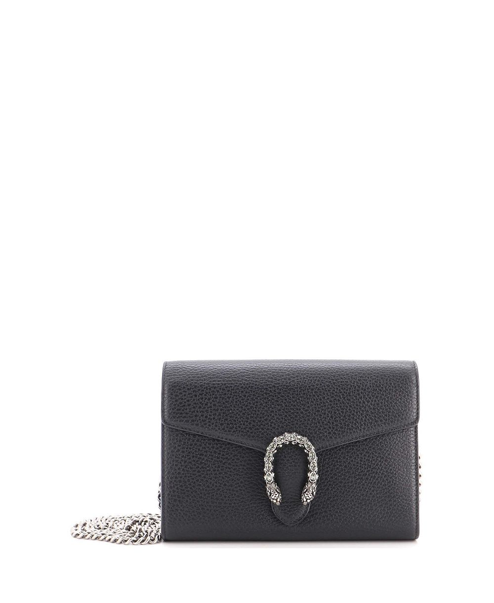 Б/у кроссбоди-кошелек Gucci Dionysus с цепочкой и декоративными элементами