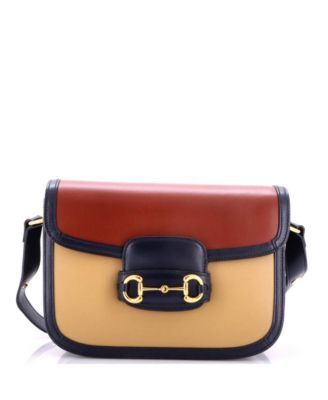 Pre-Owned Gucci маленькая сумка Horsebit 1955 с плечевым ремнем из кожи