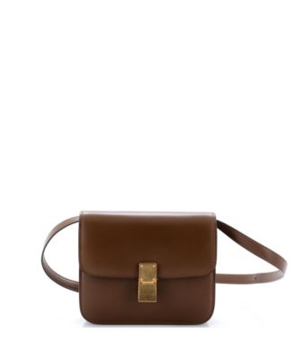 Б/у мини-сумка celine teen classic crossbody из гладкой кожи
