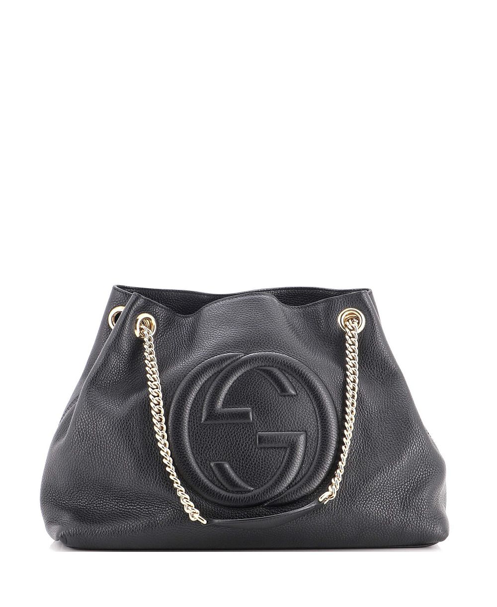Pre-Owned Gucci Medium Soho Chain Strap Shoulder Bag Leather