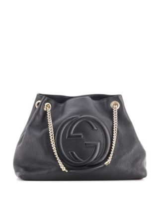 Pre-Owned Gucci Medium Soho Chain Strap Shoulder Bag Leather