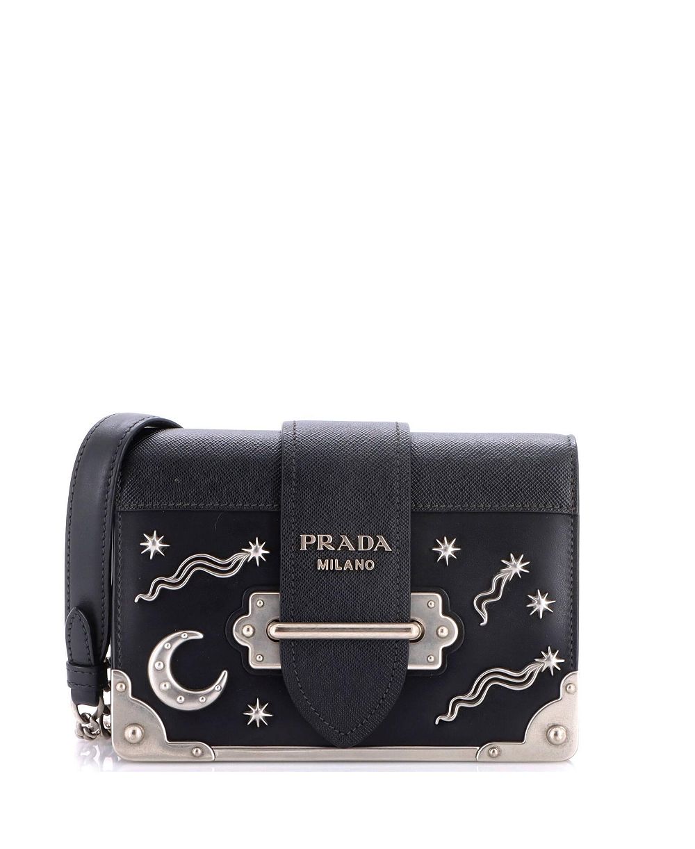 Pre-Owned Prada маленькая сумка-кроссбоди Cahier с декором из кожи