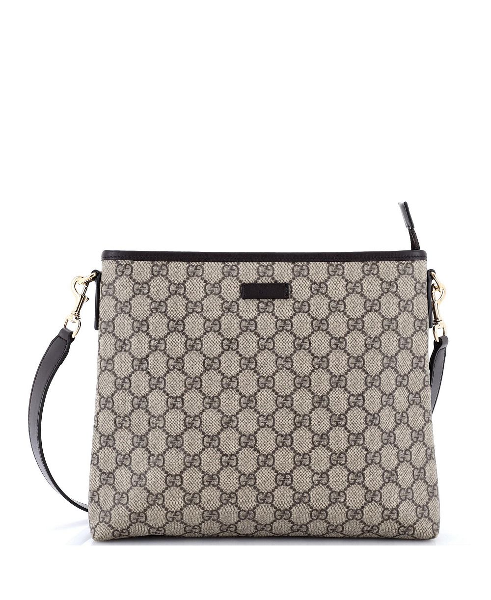 Сумка Gucci Medium Zip Top Messenger из ткани GG coated canvas, средняя