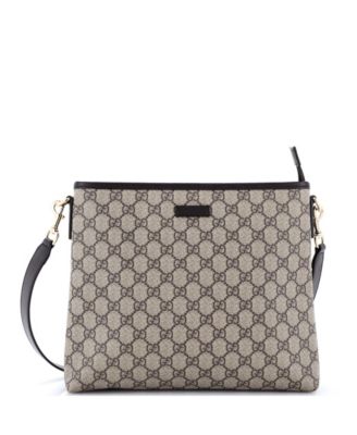 Pre-Owned Gucci Medium Zip Top Messenger Bag GG Coated Canvas