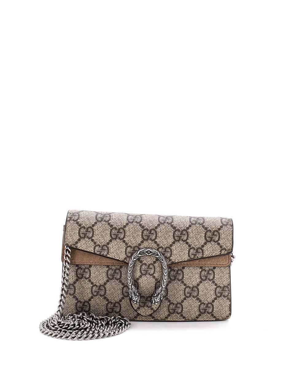Pre-Owned Gucci Super Mini Dionysus GG Coated Canvas Crossbody Bag