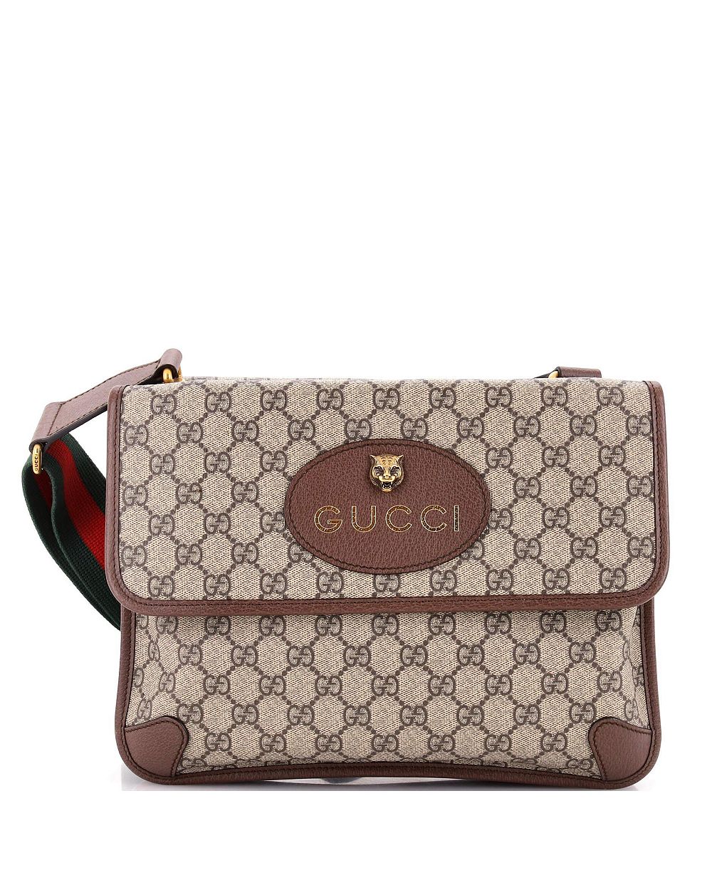 Pre-Owned Gucci Medium Neo Vintage Flap Messenger GG Coated Canvas