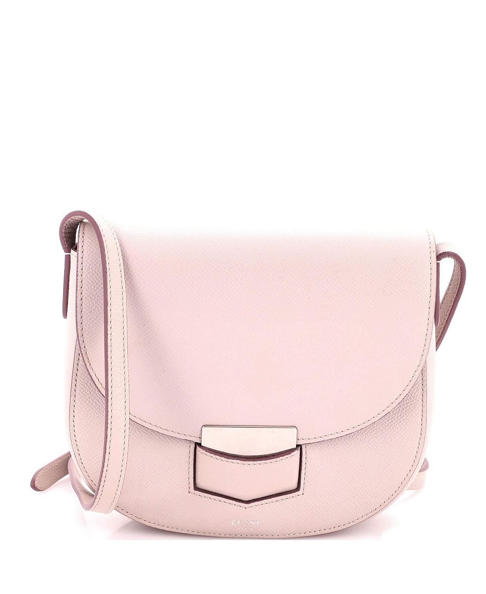 Pre-Owned Celine Small Leather Trotteur Crossbody Bag