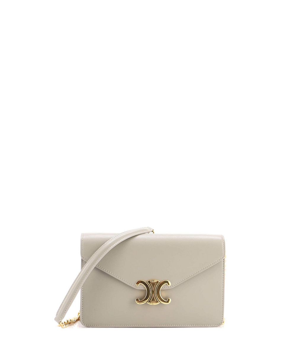 Pre-Owned Celine кошелек Margo Triomphe на цепочке из кожи
