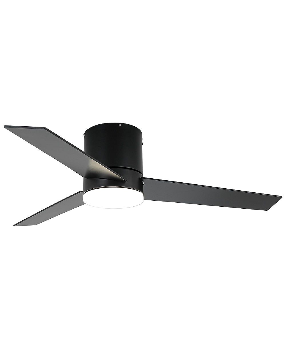 Parrot Uncle 48" матовый черный потолочный вентилятор с регулировкой яркости LED и пультом