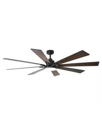 Vaczon 72-in Reversible 8-Blade Large Industrial Smart Ceiling Fan with Light and APP Control