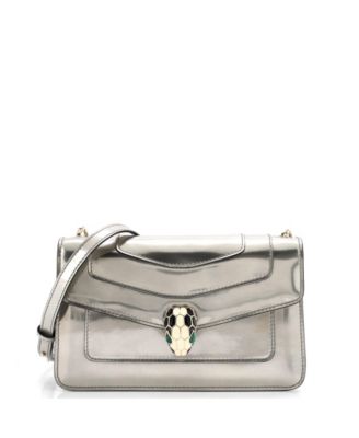 Б/у маленькая сумка Bvlgari Small Serpenti Forever Shoulder Bag Patent