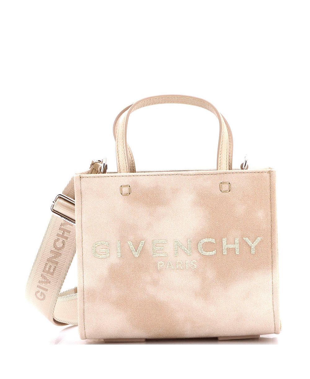 Б/у маленькая сумка Givenchy Mini Canvas G-Tote из холста