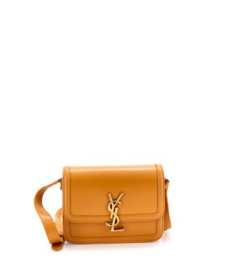 Б/у маленькая кожаная сумка Saint Laurent Solferino