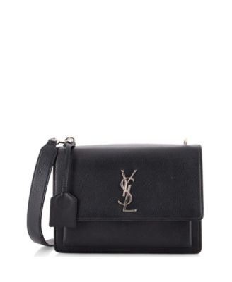 Pre-Owned Saint Laurent Sunset Medium Crossbody Leather Satchel
